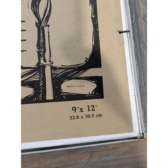 Oil Painting "The Clown" Heep Rustic Wood Frame Greenwich Village 1967 moody sad - Picture 15 of 16